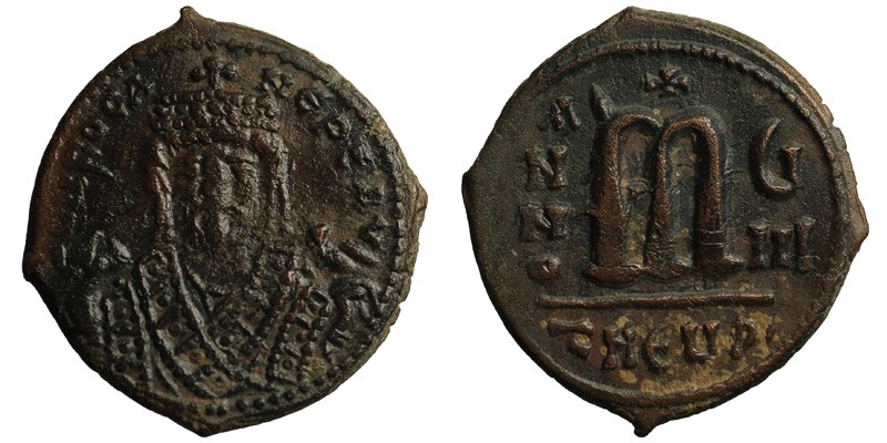 Phocas; AE Follis, Antioch