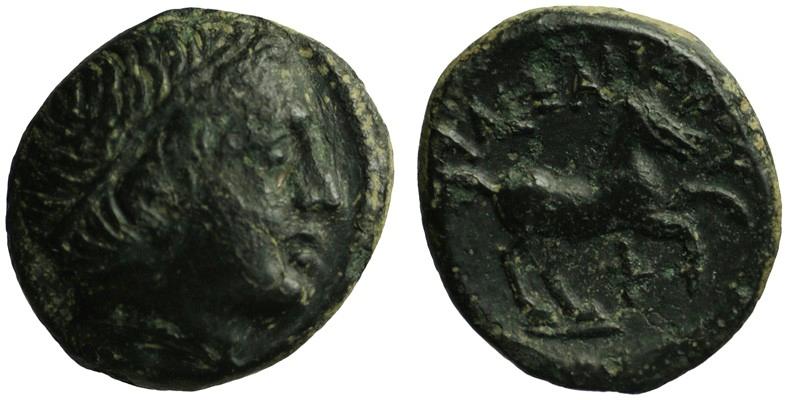 Alexander III the Great; head of Apollo/horse