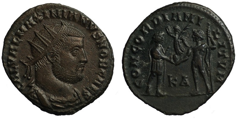 Galerius; AE Radiate, Cyzicus; emperor with Jupiter