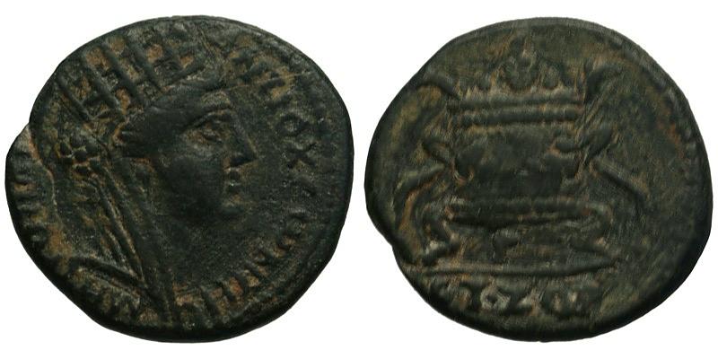 Syria, Seleucis and Pieria, Antioch; Tyche/altar