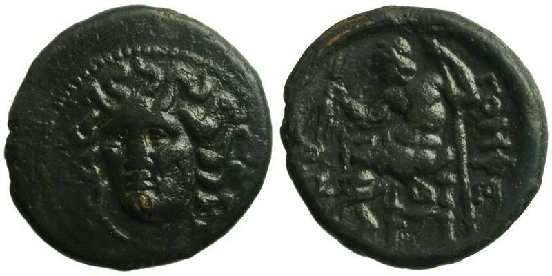 Thessaly, Gomphi-Philippopolis; head of nymph/Zeus