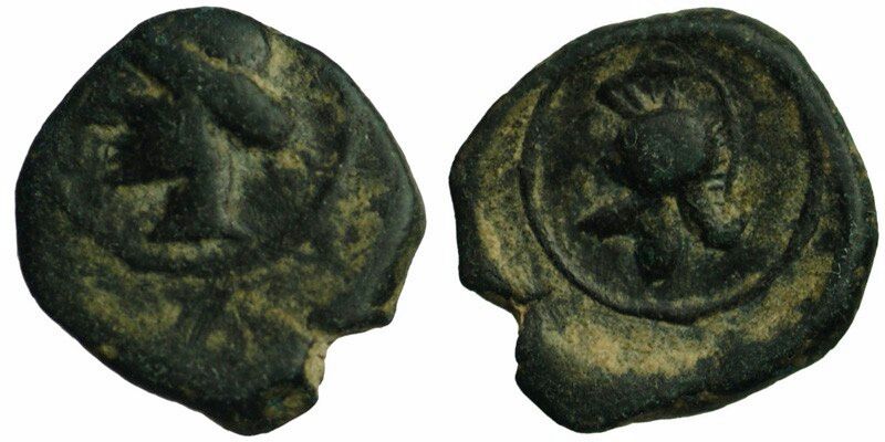 Spain, Carthago Nova, time of Hannibal; Tanit/helmet
