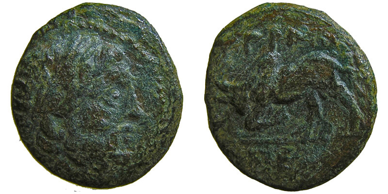 Pisidia, Termessos Major; head of Zeus/bull