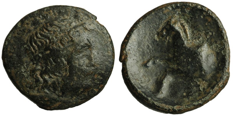 Pisidia, Termessos Major; head of Zeus/forepart of horse