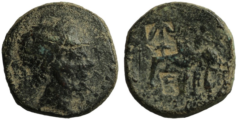 Antiochos III; military mint; Apollo/rider on elephant
