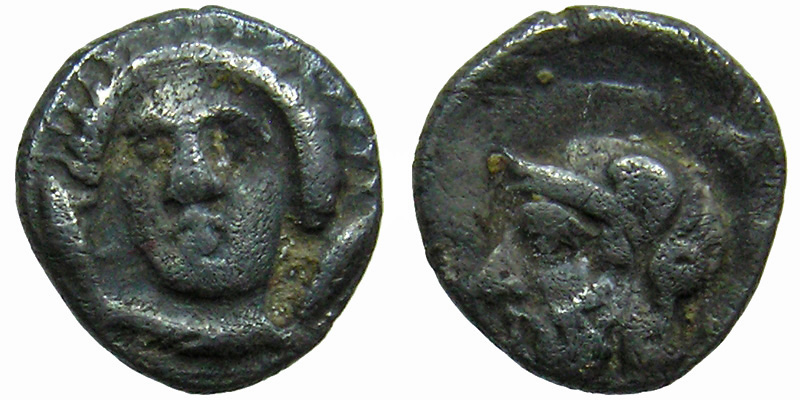 Cilicia, Tarsos, Pharnabazos-Datames; AR Obol