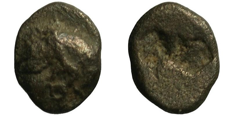 Ionia, Phokaia; AR Hemitetartemorion; female head/incuse