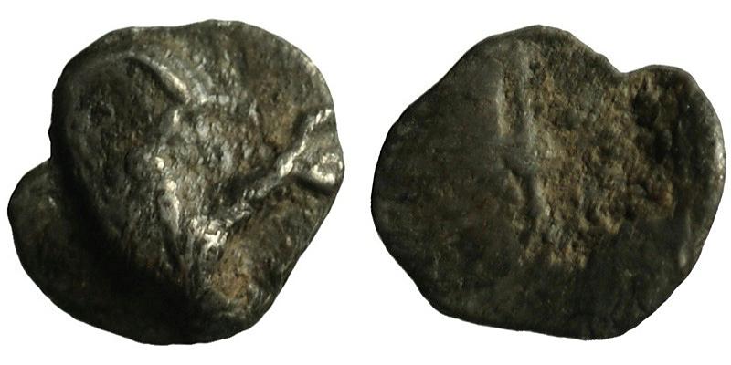 Ionia, Teos; AR Hemitetartemorion; griffin/incuse