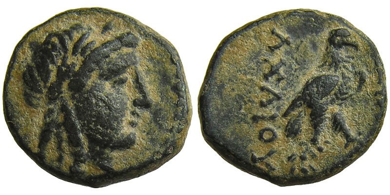 Achaios; head of Apollo/eagle