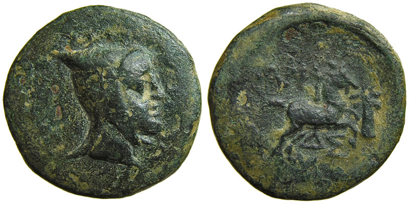 Ariarathes III; head of Ariarathes/horseman