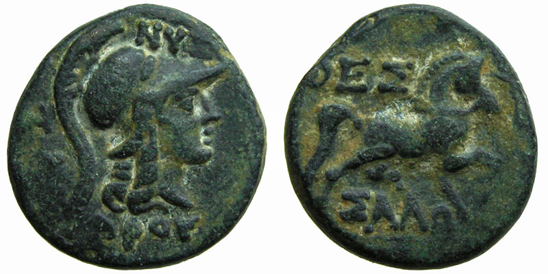 Thessalian League; head of Athena/horse