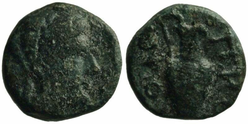 Mysia (Islands Off), Prokonessos; female head/oinochoe