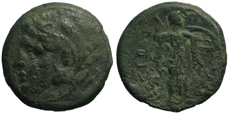Sicily, Syracuse, Pyrrhos; head of Herakles/Athena
