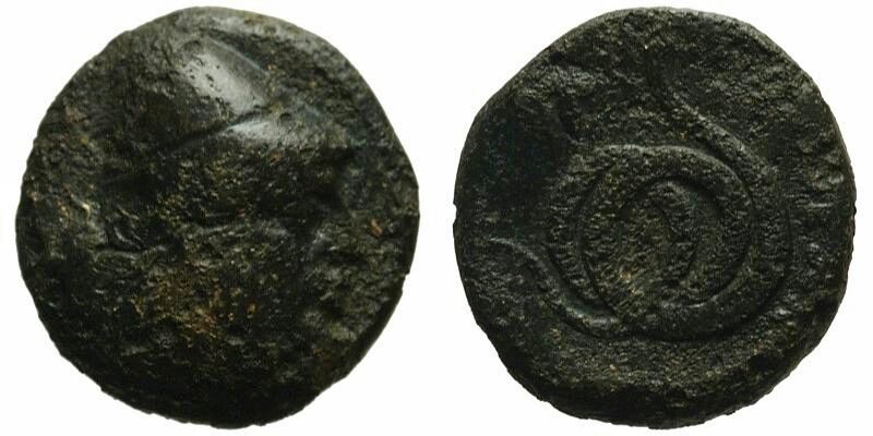 Thessaly, Homolion; Philoktetes/snake