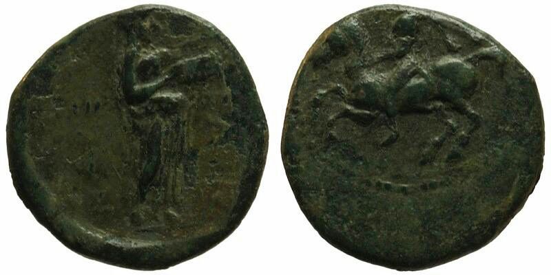 Thessaly, Pelinna; horseman/Mantho