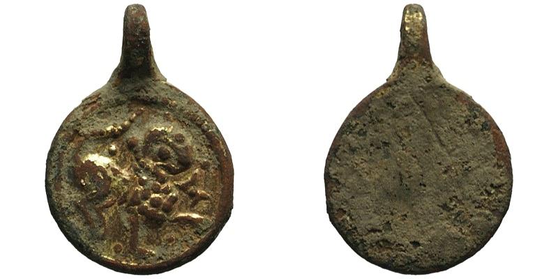 Late Roman or Early Byzantine gilded pendant