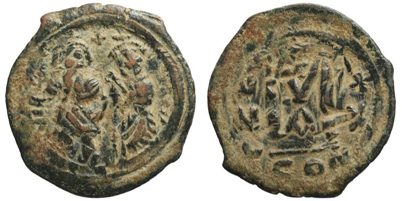 Heraclius; AE Follis, Constantinople