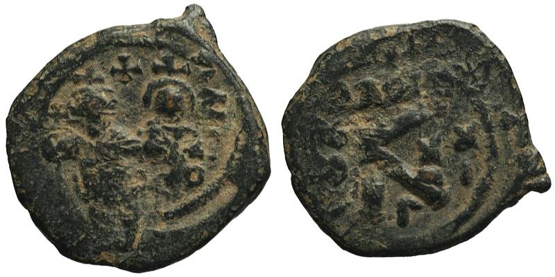 Heraclius; AE Half Follis, Constantinople