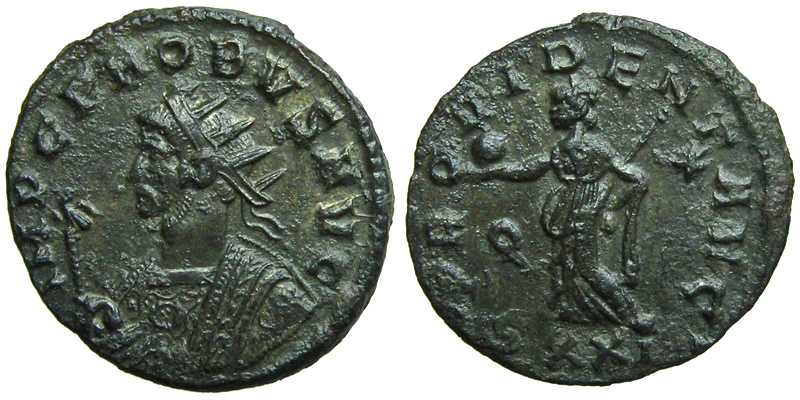 Probus; AE Antoninianus, Ticinum; Providentia