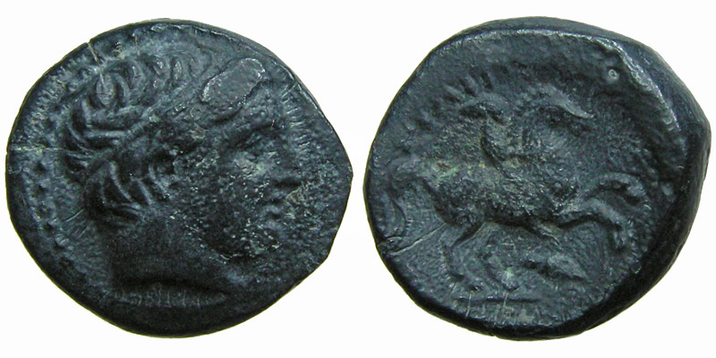 Philip II; Apollo/youth on horse
