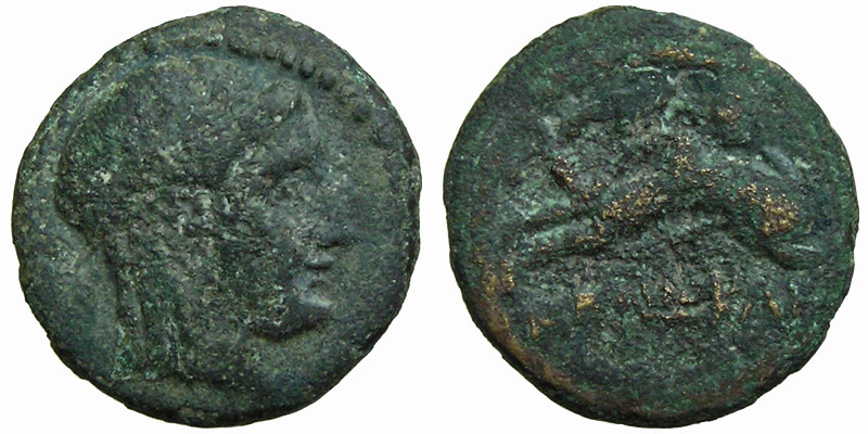Caria, Iasos; Apollo/Hermias with dolphin