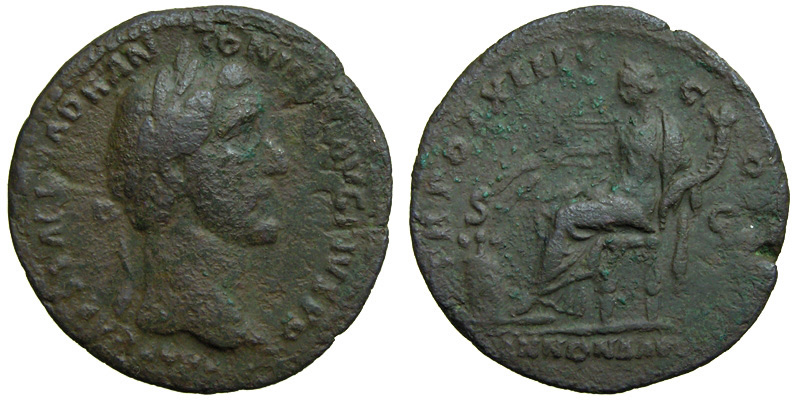 Antoninus Pius; AE As; Annona