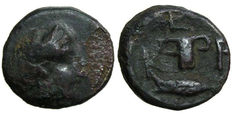 Kings of Thrace, Kersebleptes; female head/cup