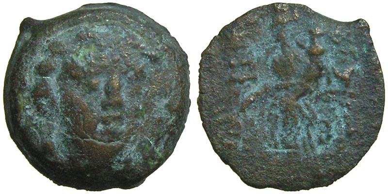 Antiochos IV; Apollo/Agathe Tyche