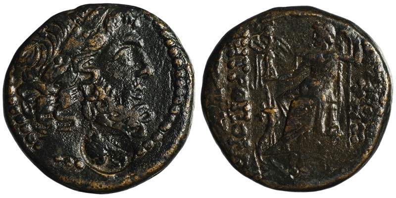 Syria, Seleucis and Pieria, Antioch; Zeus/Zeus; Cleopatra VII countermark