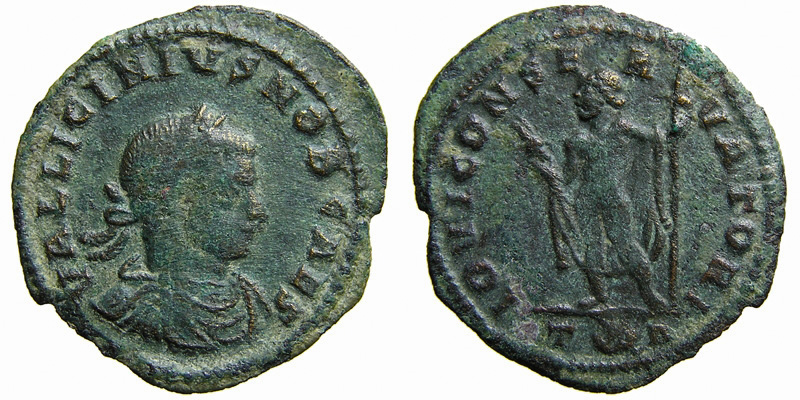 Licinius II; AE3 Arelate; Jupiter