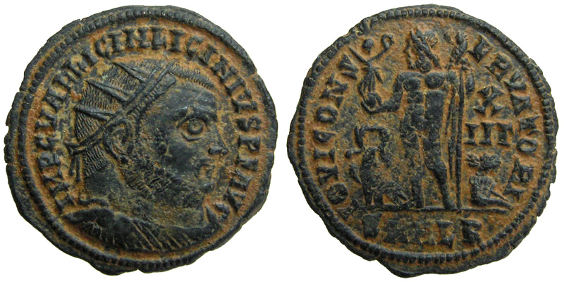 Licinius; AE3 Alexandria; Jupiter