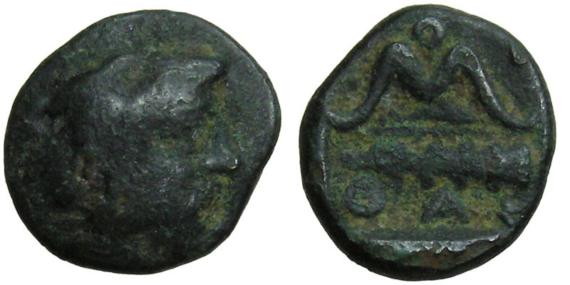 Islands off Thrace, Thasos; Herakles/club and bow